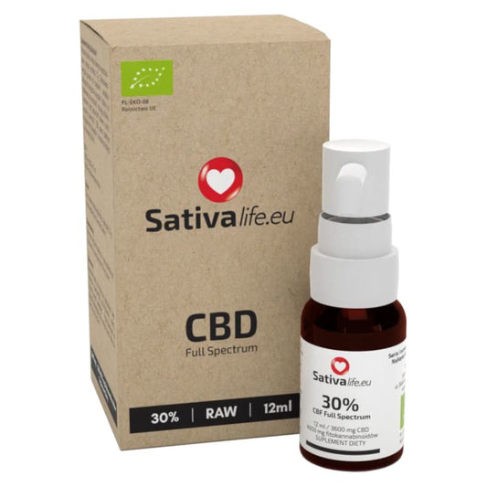 Olejek CBD 30% Sativa Life - Maksymalna moc natury - 12 ml