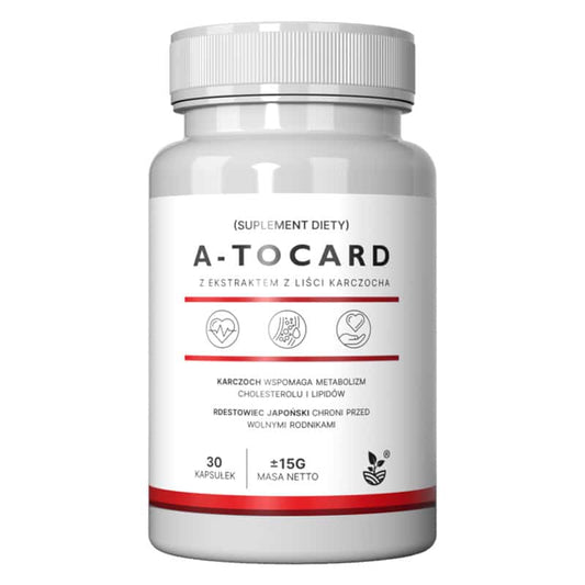A-tocard - Wspomaga serce i prawidłowy poziom cholesterolu (Ilosc-opakowan: 2-opakowania)