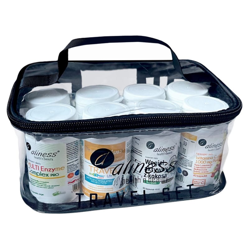 Travel set Aliness - Zestaw suplementów niezbędnych podczas podróży
