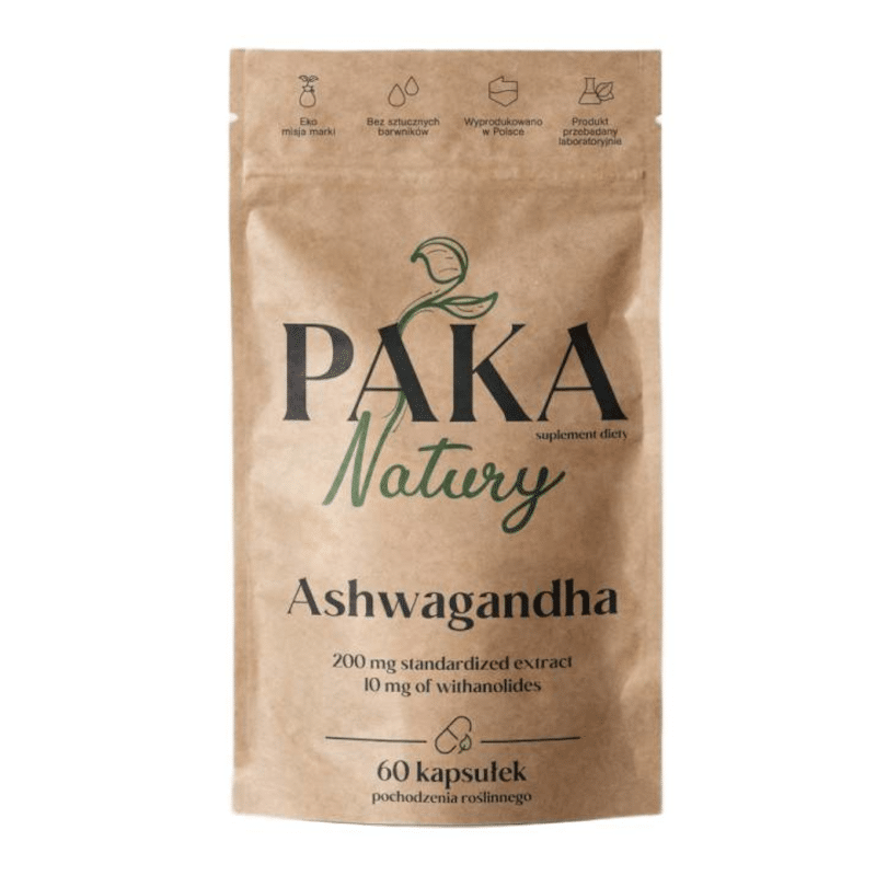 Ashwagandha Paka Natury - Żeń-szeń Indyjski - 60 kapsułek