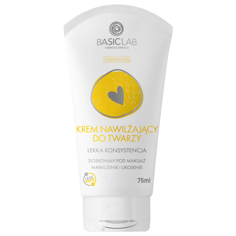 Krem nawilżający do twarzy lekka konsystencja BASICLAB -75 ml