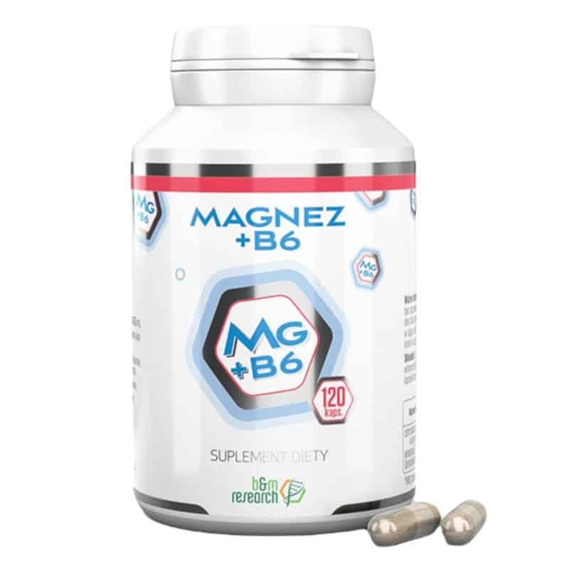 Magnez + Witamina B6 Botamed - Wsparcie układu nerwowego - 120 kapsułek