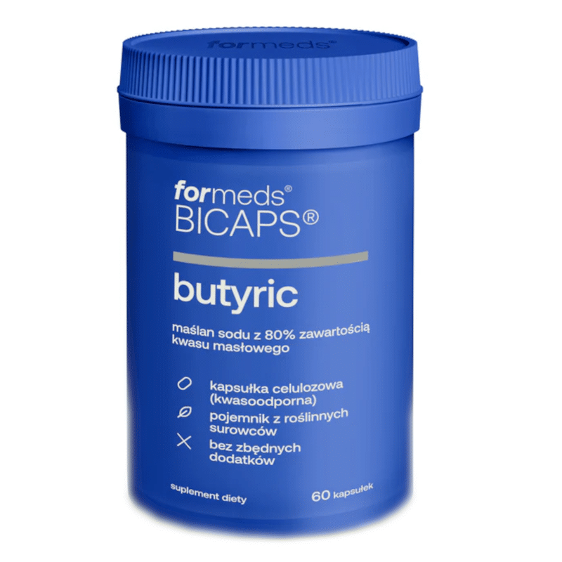 Butyric Formeds Bicaps - Maślan sodu z 80% zawartością kwasu masłowego - 60 kapsułek