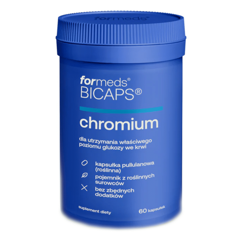 Chromium Formeds Bicaps - Dla utrzymania właściwego poziomu glukozy we krwi - 60 kapsułek