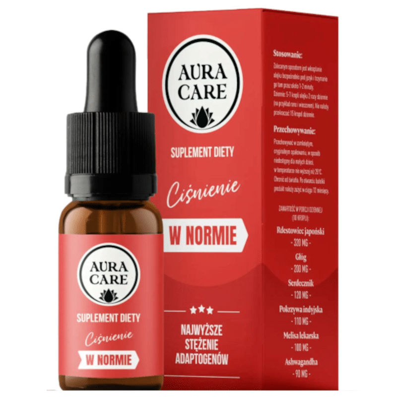 Ciśnienie w normie Aura care - Wsparcie w regulacji ciśnienia krwi - 10 ml