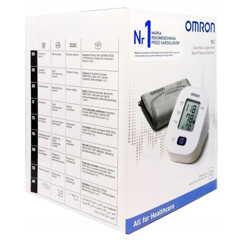 Ciśnieniomierz naramienny automatyczny OMRON M2 Classic HEM-7143-E + dzienniczek