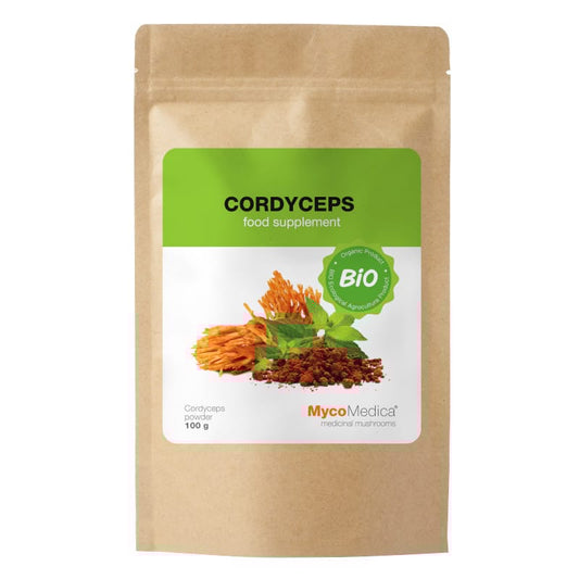 Cordyceps BIO MycoMedica Grzyby w proszku - Wspiera płuca - 100 g