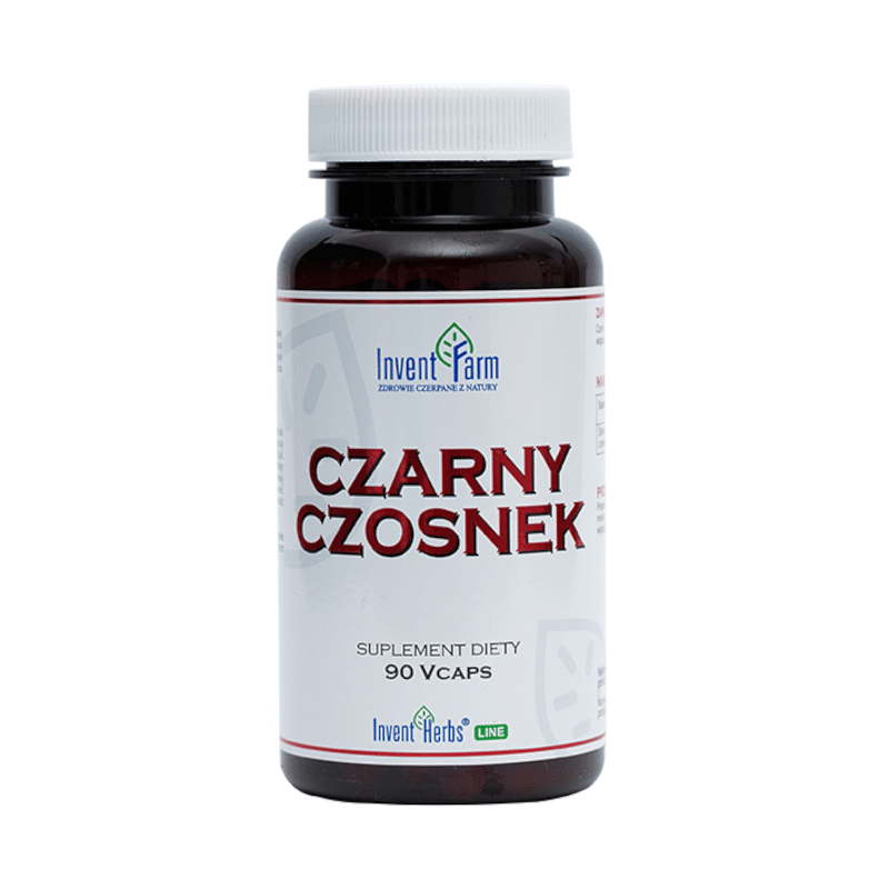 Czarny Czosnek Invent Farm - Wsparcie odporności - 90 kapsułek