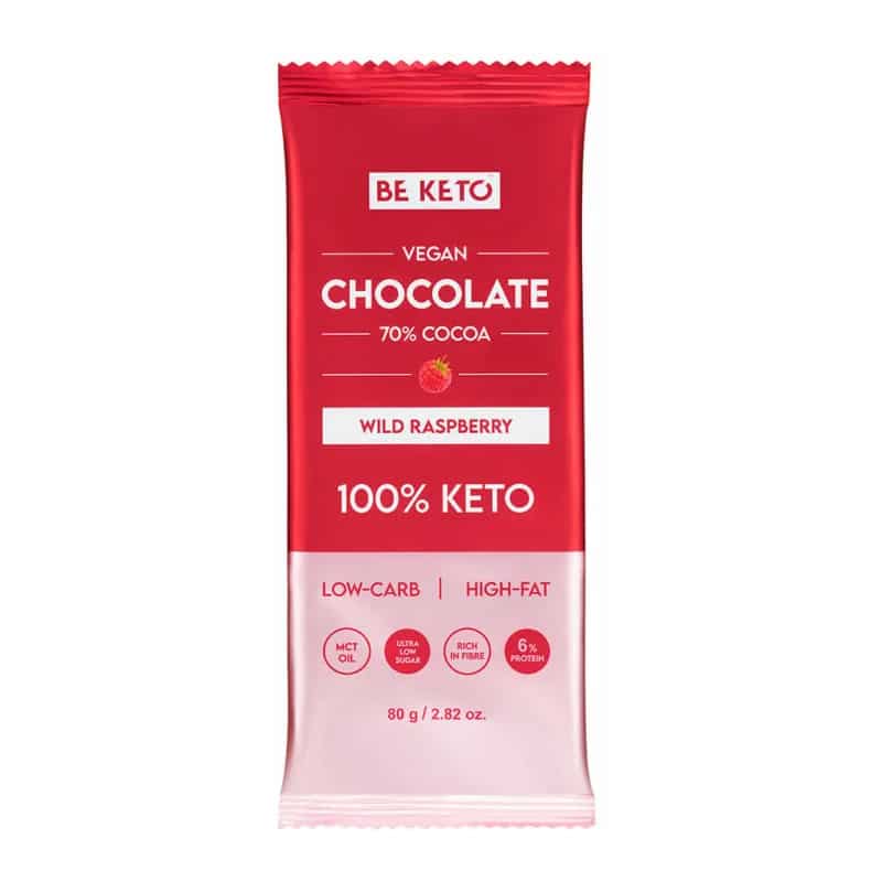 Wegańska Keto Czekolada z Olejem MCT BeKeto - Różne smaki 80 g (Smak: sloneczna-pomarancza)