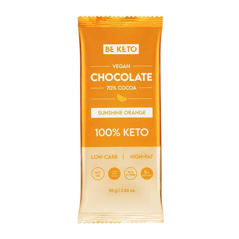 Wegańska Keto Czekolada z Olejem MCT BeKeto - Różne smaki 80 g (Smak: ciemna-klasyczna)