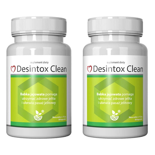 Desintox Clean - Wspomaga oczyszczenie organizmu (Ilosc-opakowan: 2-opakowania)