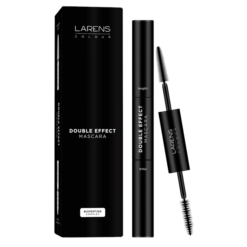 Double Effect Mascara Larens Colour WellU - Pielęgnacyjny tusz do rzęs - 2 x 5ml