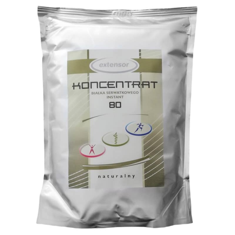 Extensor KONCENTRAT 80 - Koncentrat białka serwatkowego Instant - Odżywka białkowa - 1000 g