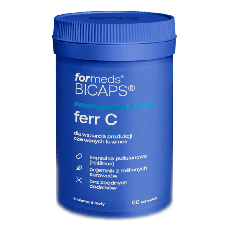 Ferr C Formeds Bicaps - Dla wsparcia produkcji czerwonych krwinek - 60 kapsułek