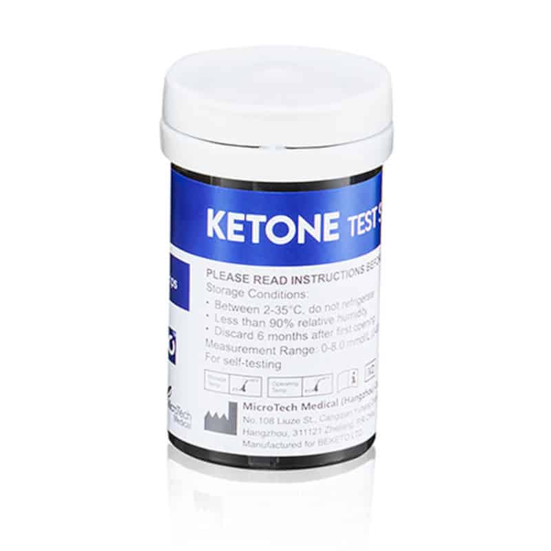Testy paskowe KETONY do GluKeto Meter BeKeto - Szybkie i dokładne pomiary ketonów - 50 sztuk