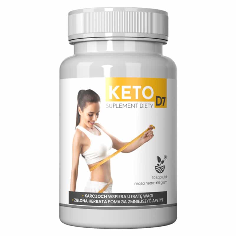Keto D7 - Wspomaga kontrolę wagi, wspiera spalanie tłuszczów - 30 kapsułek