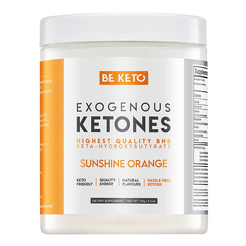 Ketony Egzogenne BeKeto w proszku 150 g - Różne smaki (Smak: soczysta-brzoskwinia)