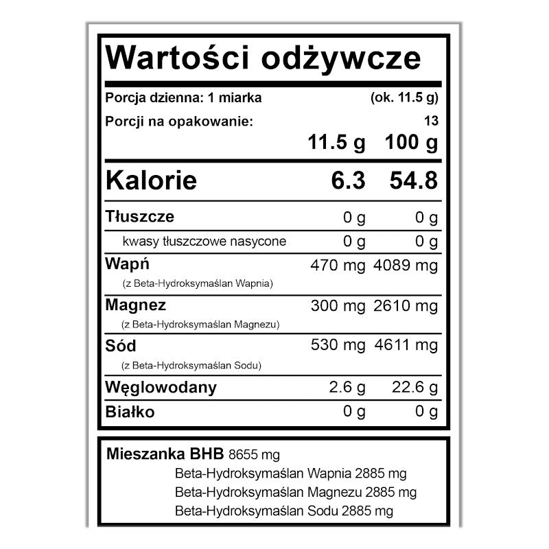 Ketony Egzogenne BeKeto w proszku 150 g - Różne smaki (Smak: dzika-malina)