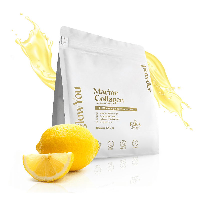 Kolagen morski glowYou Paka Natury - 10 000 mg - 30 porcji do picia o smaku Mango, Arbuz i Cytryna (Smak: mango)