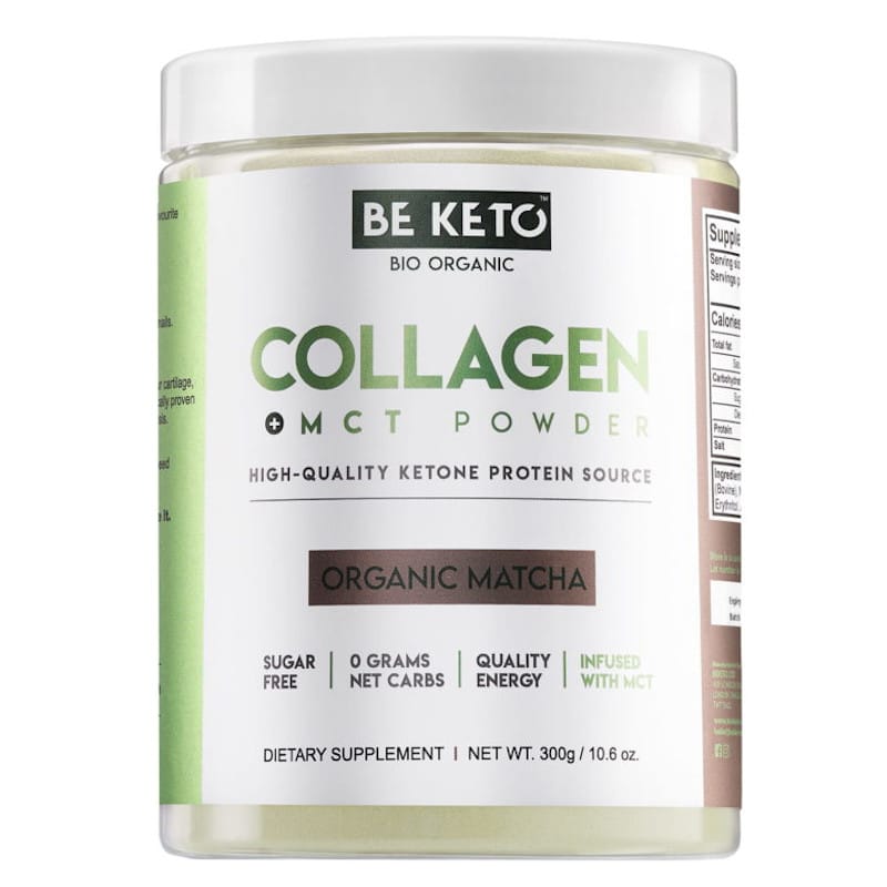 Kolagen z olejem MCT BeKeto w proszku 300 g - Różne smaki (Smak: kokos-biala-czekolada)