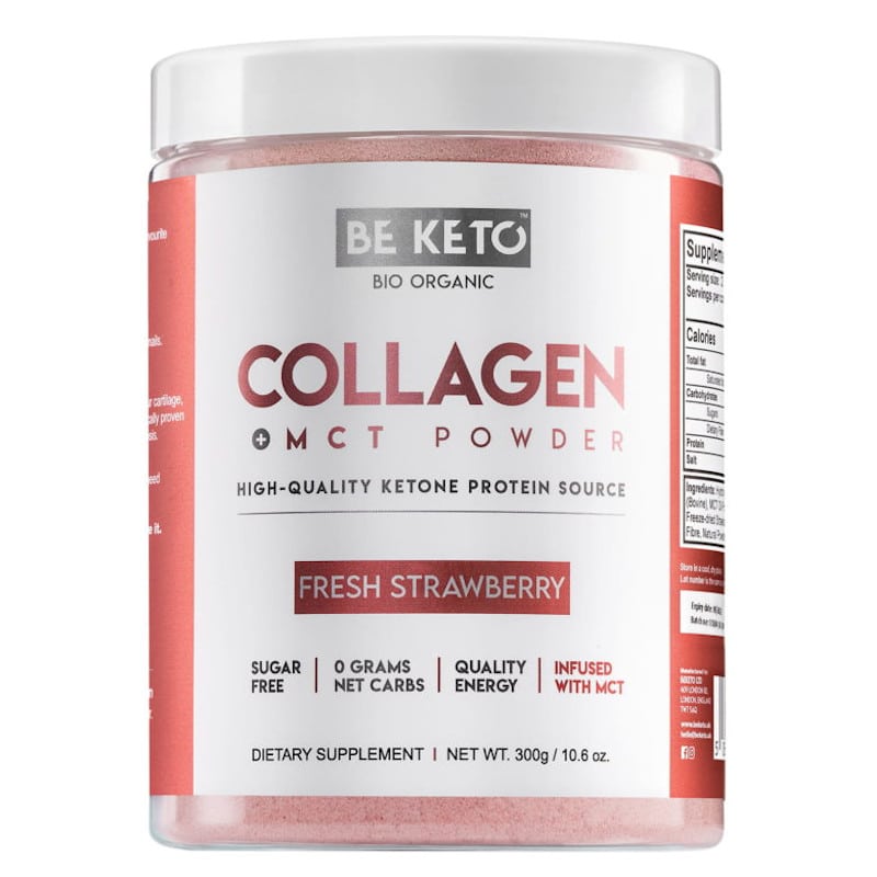 Kolagen z olejem MCT BeKeto w proszku 300 g - Różne smaki (Smak: kokos-biala-czekolada)
