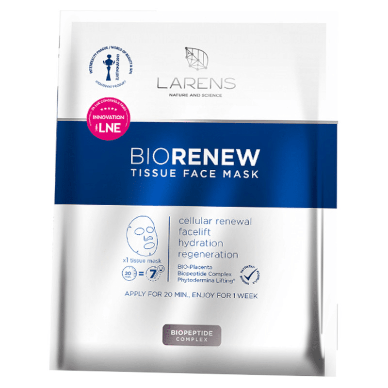 BIO Renew Tissue Face Mask LARENS WellU - 1 sztuka 