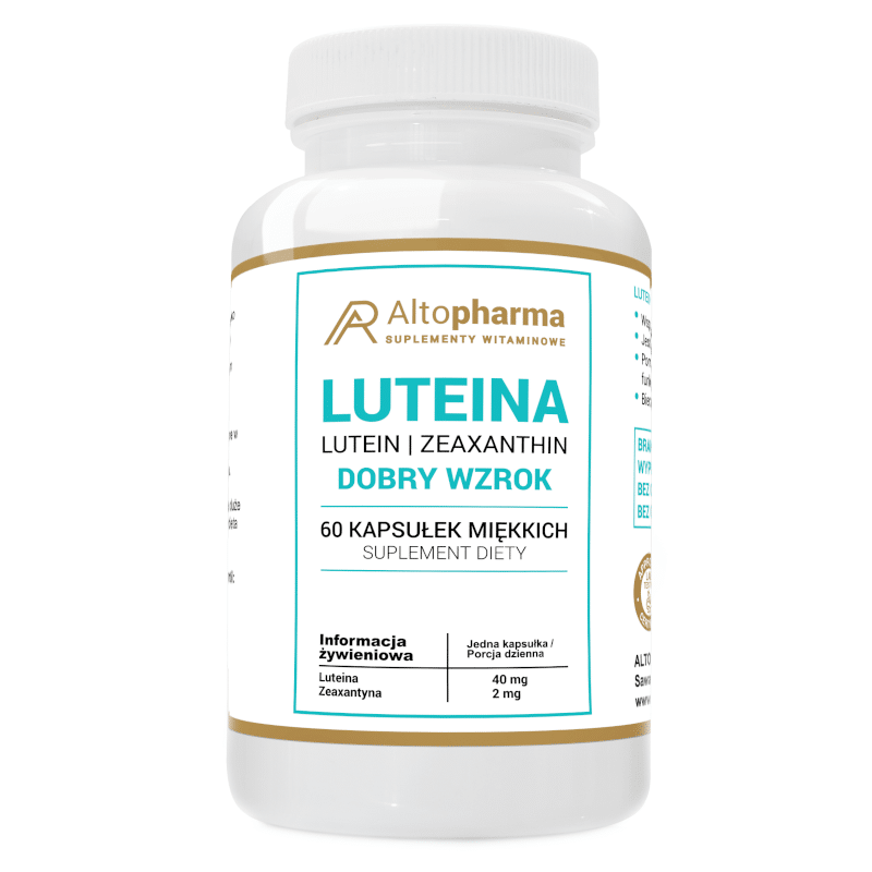 Luteina 40 mg Alto Pharma - Wspiera Twój dobry wzrok - 60 kapsułek