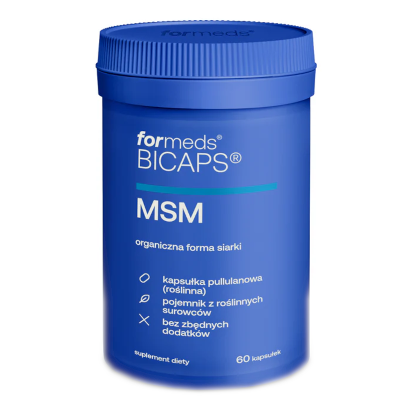 MSM siarka organiczna Formeds Bicaps - Wsparcie dla organzmu - 60 kapsułek