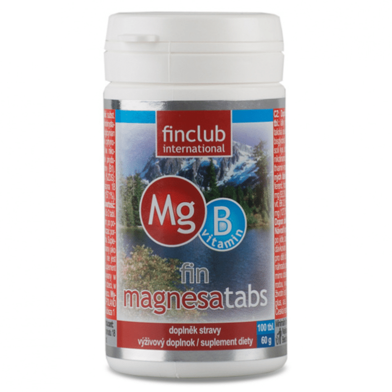 Magnesatabs Finclub - Źródło magnezu i witamin z grupy B - 100 tabletek