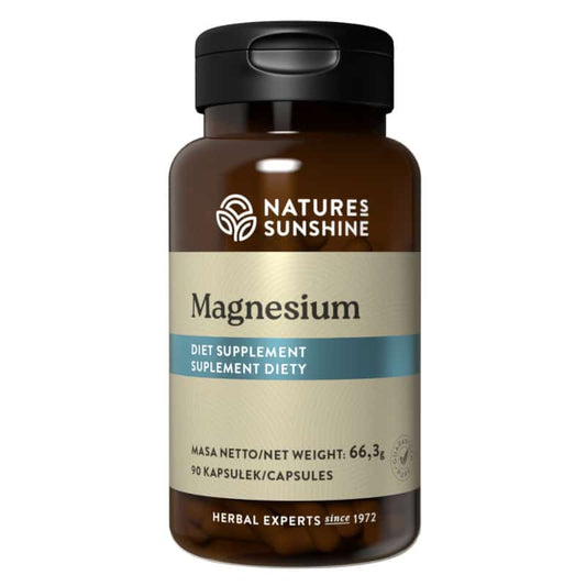 Magnesium Nature's Sunshine - Magnez wspiera układ nerwowy - 90 kapsułek