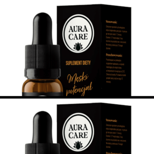 Męski potencjał AURA CARE - Naturalne wsparcie dla mężczyzn - 10ml, około 300 kropli