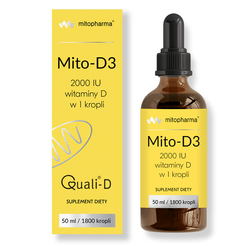 Mito D3 Mitopharma - 2000 IU Witamina D - 50 ml 1800 kropli