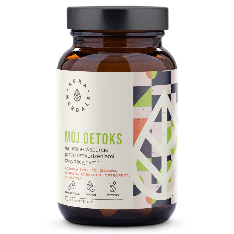 Mój Detoks Aura Herbals - Naturalne wsparcie podczas oczyszczania organizmu - 60 kapsułek