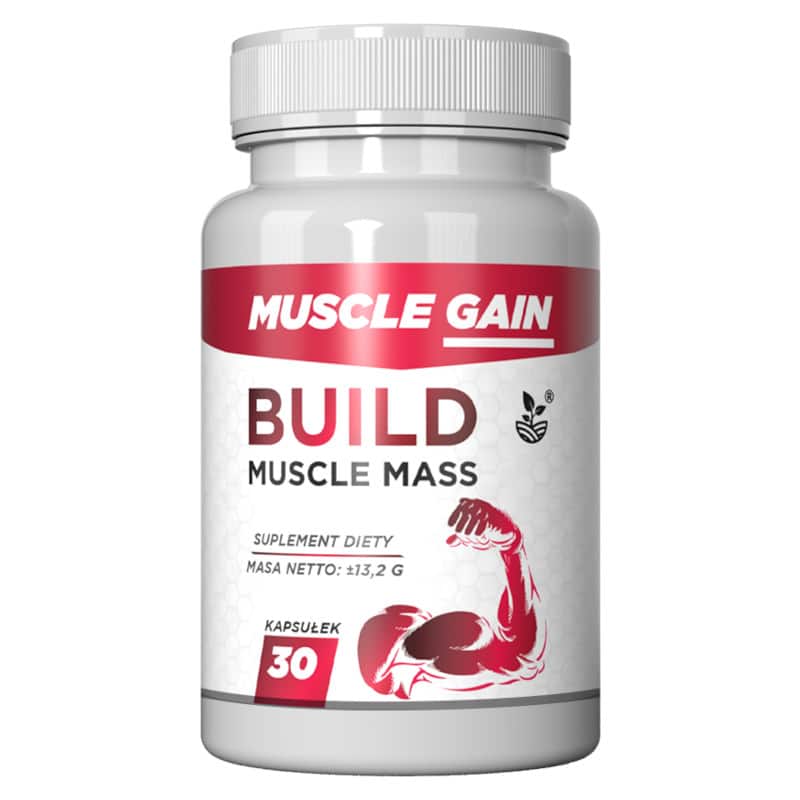 Muscle Gain Build - Suplement diety na masę mięśniową (Ilosc-opakowan: 3-opakowania)