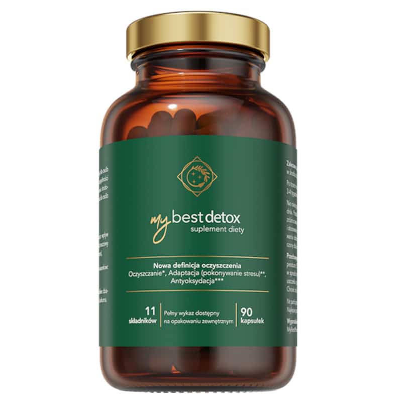 MyBestDetox Oczyszcza organizm z toksyn i wolnych rodników MyBestPharm - 90 kapsułek