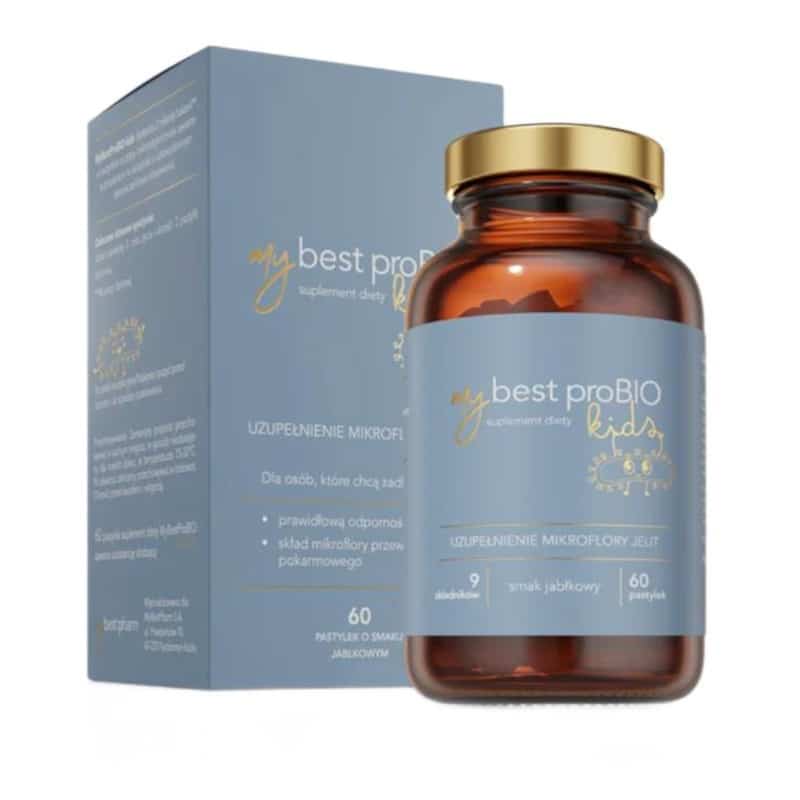 MyBestProBIO Kids MyBestPharm - Zdrowy brzuszek dziecka - 60 pastylek