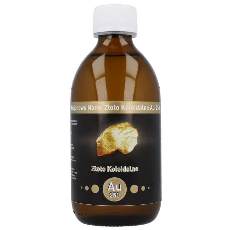 Niejonowe Nano Złoto Koloidalne AU 250 25 ppm Vitacolloids - 300 ml
