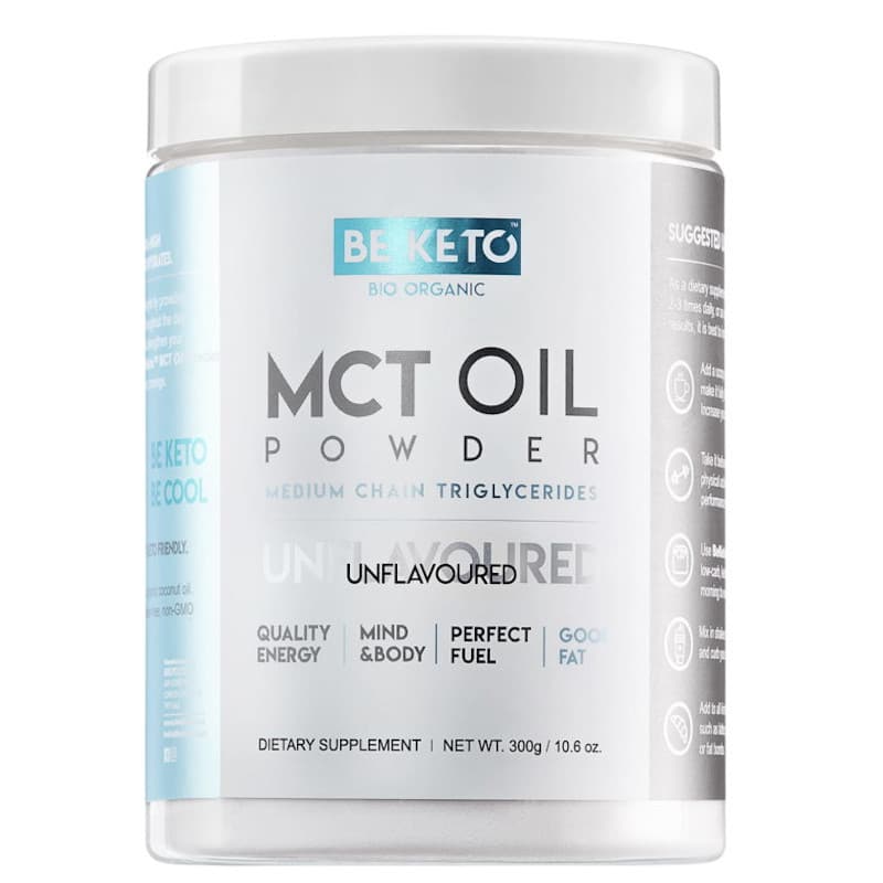 Olej MCT BeKeto w proszku 300 g - Różne smaki (Smak: bezsmakowy)