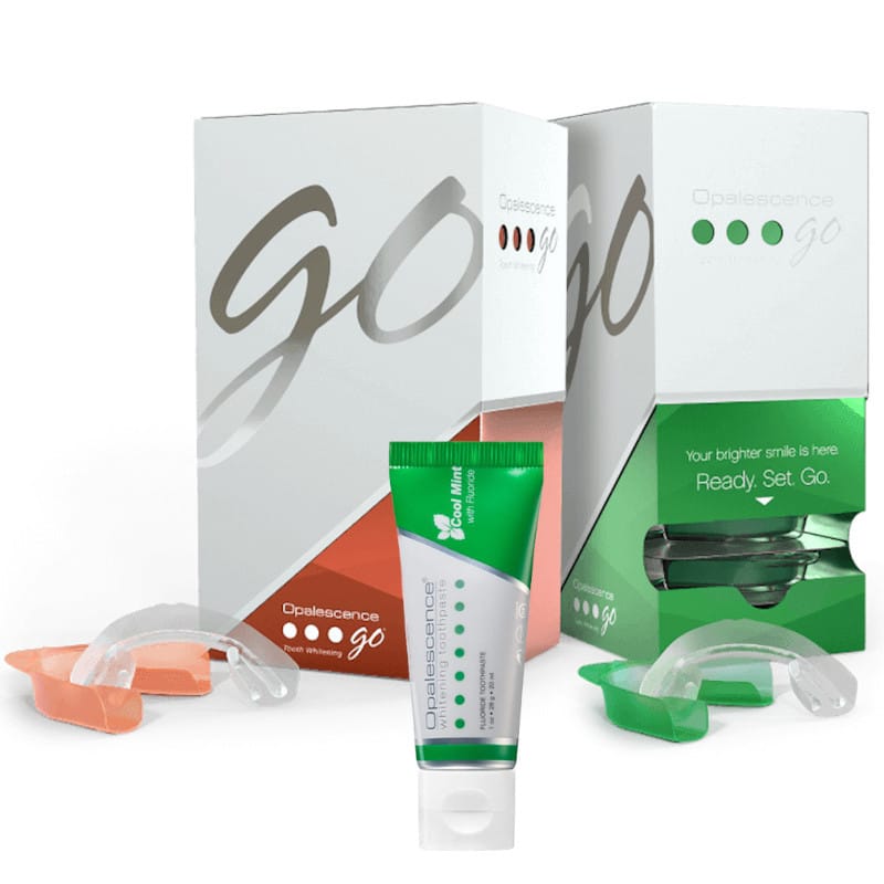 Nakładki wybielające zęby Opalescence Go 6% zestaw 10 kompletów + pasta 28 g (Smak: mieta)