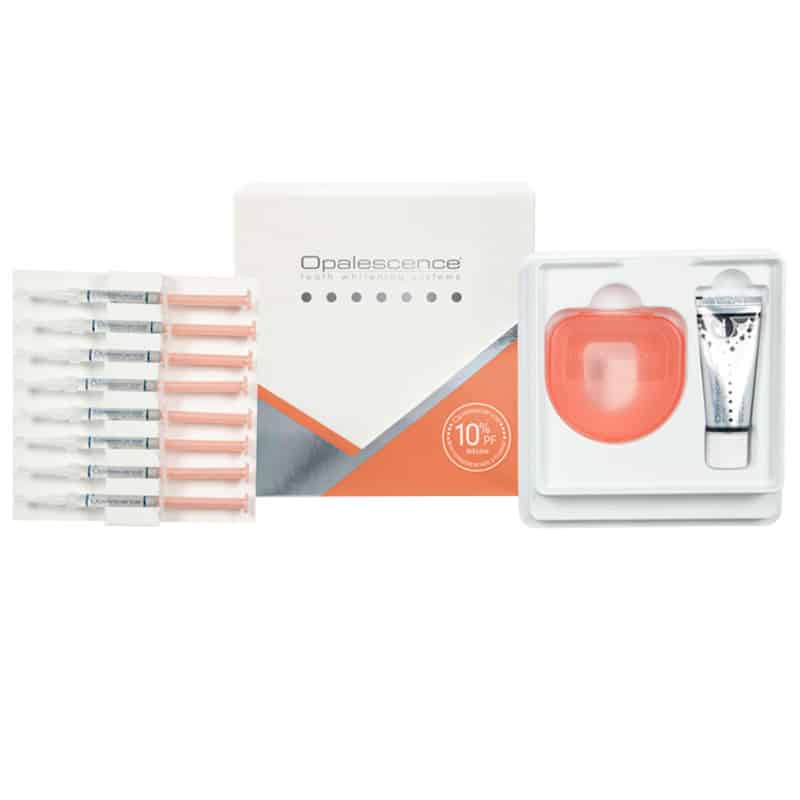 Opalescence PF 10% PA KIT Zestaw do wybielania zębów 8 strzykawek + pasta Original 28g + etui na nakładki (Smak: mieta)