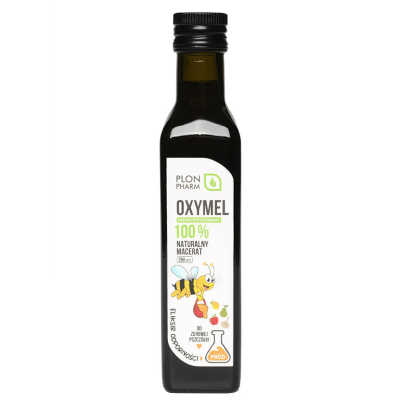 Oxymel Plon Pharm - Naturalny macerat ziołowy na oporności dla dzieci - 250 ml