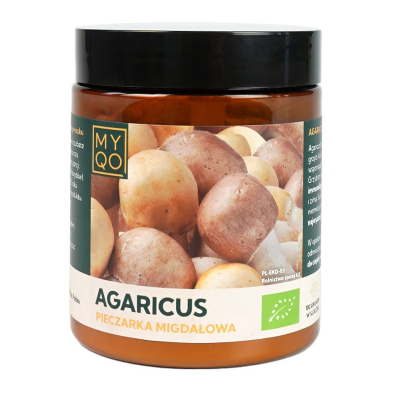 Pieczarka migdałowa Agaricus BIO MYQO 30% w proszku - 100 g