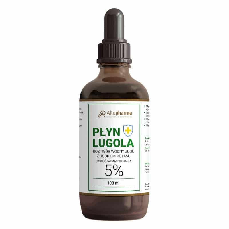 Płyn Lugola 5% Roztwór wodny jodu z jodkiem potasu Alto Pharma - 100 ml