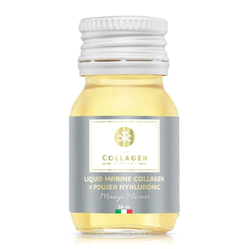 Płynny Kolagen Morski z Kwasem Hialuronowym o smaku Mango The Collagen Company – 10 x 30 ml