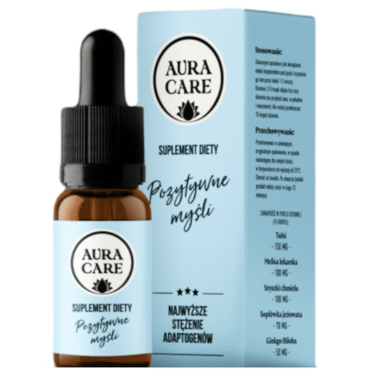 Pozytywne myśli AURA CARE - Wsparcie optymistycznych myśli - 10ml, około 300 kropli