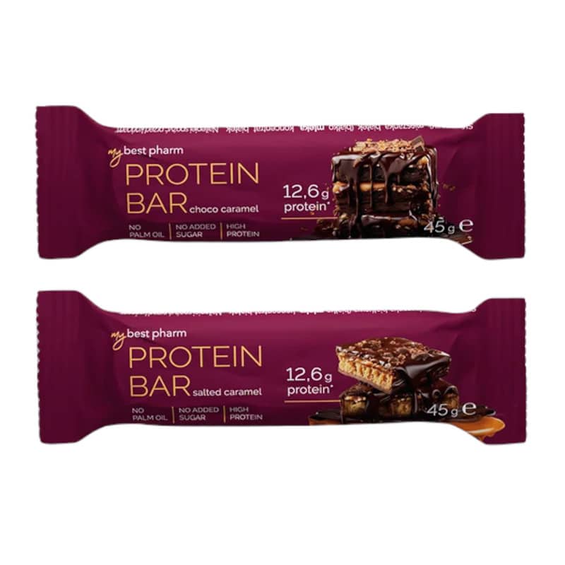 ProteinBAR MyBestPharm - Sycący baton proteinowy bez dodatku cukru - 45 g