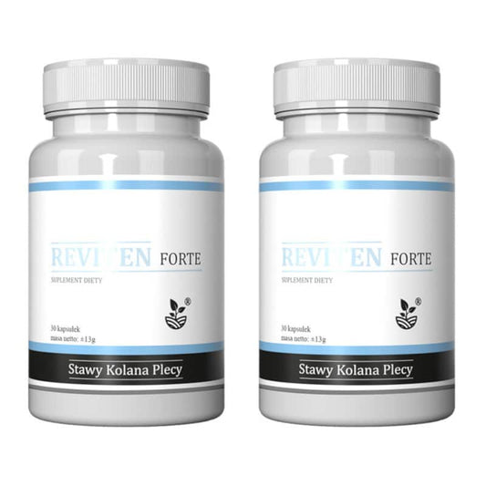 Reviten Forte - Suplement diety na stawy, kolana, plecy (Ilosc-opakowan: 2-opakowania)