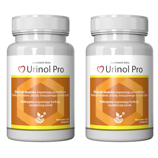 Urinol Pro - Wspiera pracę układu moczowego (Ilosc-opakowan: 2-opakowania)