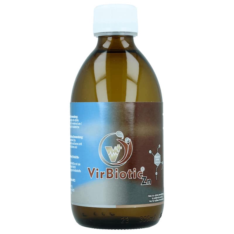 VirBiotic Zn Nano koloidy srebro, miedź i cynk koloidalny Vitacolloids - 300 ml