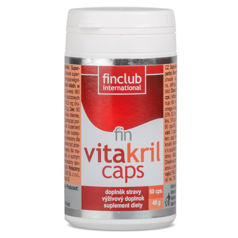 Vitakrilcaps Finclub - Olej z kryla antarktycznego - 60 kapsułek